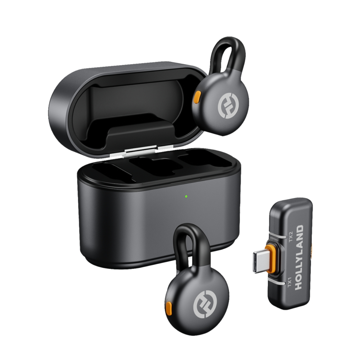 Hollyland LARK M2S Wireless Lavalier Microphone with USB-C Plug